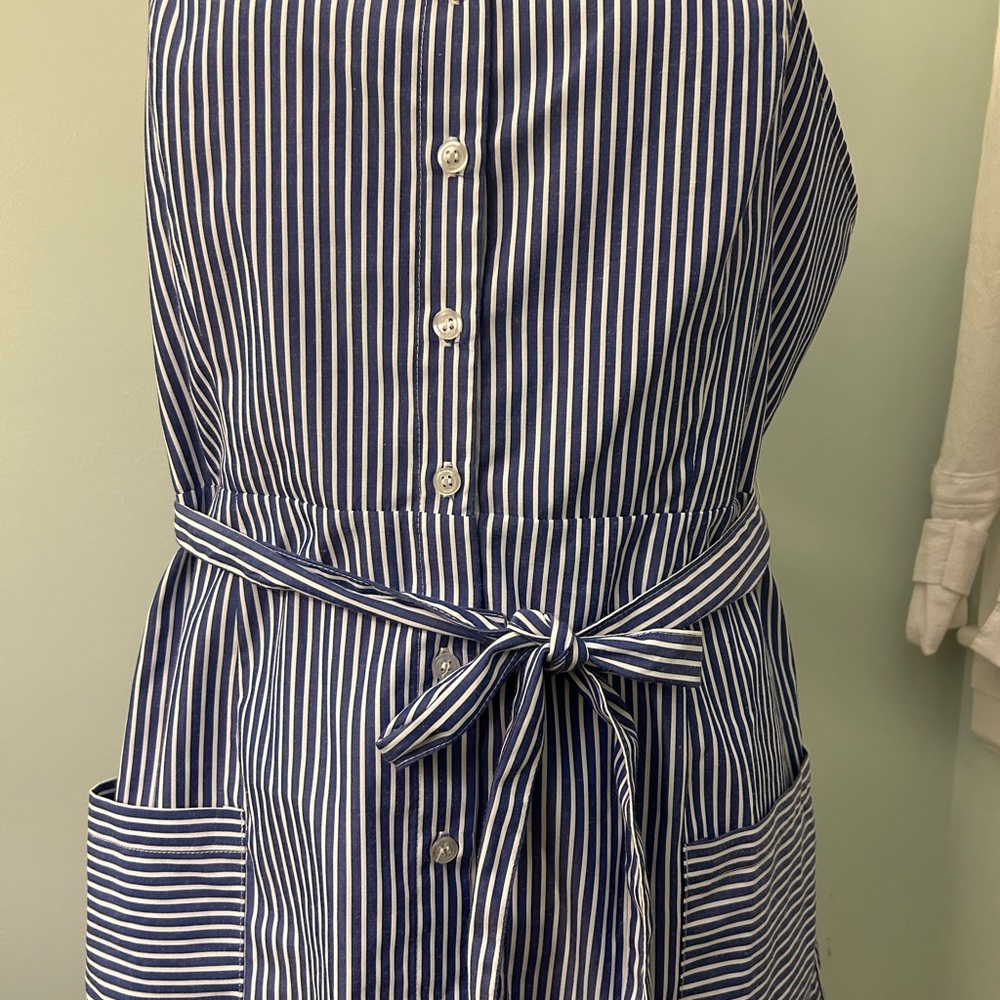 Urban Outfitters Blue and White Spaghetti Strap Dress - Picture 2 of 7